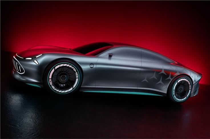 Mercedes-Benz Vision AMG concept side view 